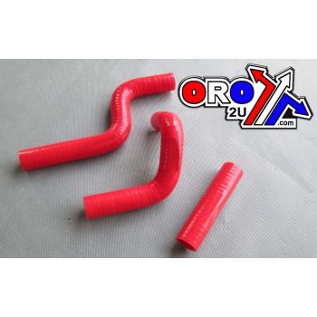 HOSE KIT-3 KX85 100 98-13 RED, SILICONE RADIATOR KAWASAKI