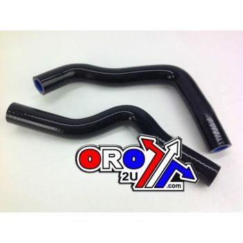 HOSE KIT/2 00-12 RM85 BLACK, SILICONE RADIATOR SUZUKI
