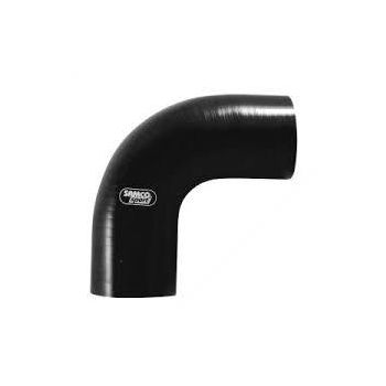 SILICONE HOSE 22MM 90 BEND, BLACK, UNIVERSAL AIR, WATER, INTAKE