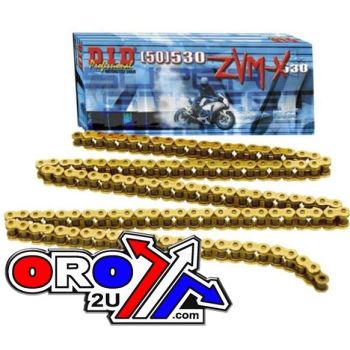 Buy DID 530ZVM-X GOLD CHAIN 104L ZJ, DID530ZVMXGG104 of Gold color for only £138.83 in at Main Website Store, Main Website