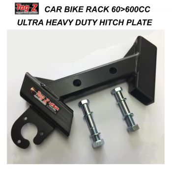 UHD CAR BRACKET FOR BIKE RACK, ULTRA HEAVY DUTY HITCH PLATE, FOR USE UP TO 500LBS / 230KGS