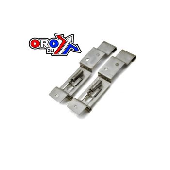 NUMBER CLIP ON PLATE HOLDER, STAINLESS STEEL / PAIR, TRAILER PLATE HOLDER / STD PLATE SIZE