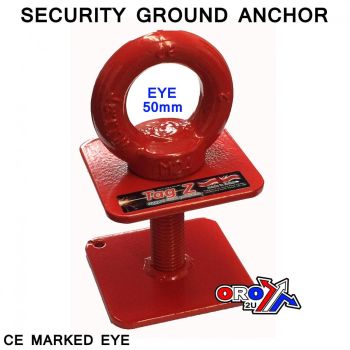 SECURITY GROUND ANCHOR, CHAIN MOUNT 50mm DEEP FIX, (BIKE LOCK SYSTEM / THEFT / SECURITY)