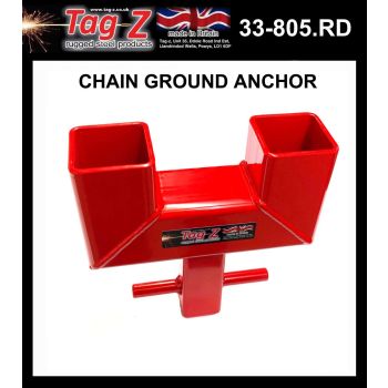SECURITY GROUND ANCHOR, CHAIN MOUNT 40mm DEEP FIX, (BIKE LOCK SYSTEM / THEFT / SECURITY)