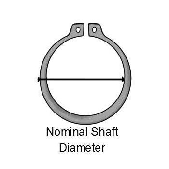 EXTERNAL CIRCLIPS 22MM BLACK, EXT 22MM SHAFT 08-338, !!!!! FOR KITS ONLY !!!!!