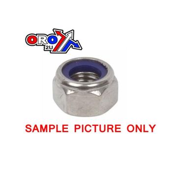 M10 NYLON LOCK NUT BZP, SLIM / THIN 10x17