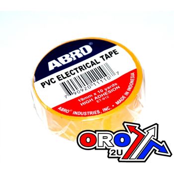Yellow PVC Electrical Insulation Tape 19mm x 10 yards