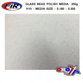 GLASS BEAD POLISH MEDIA25kg, H10 - MEDIA SIZE-0.180 - 0.300 / SAND BLASTING GRIT MEDIA SHOT BLASTING