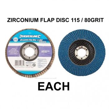 ZIRCONIUM FLAP DISC 115 / 80G, EACH / 675279