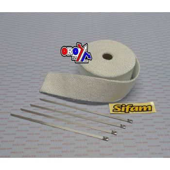 50mm EXHAUST WRAP 10M, Manifold Downpipe High temperature Tape, BTE100B