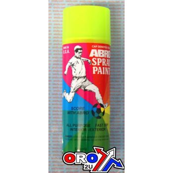 SPRAY PAINT FLUORESCENT YELLOW, ABRO 101