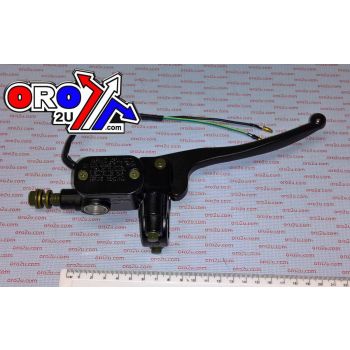 FRONT MASTER CYLINDER BLK, FRONT WITH LIGHT SWITCH, 121409851