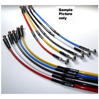 HOSE FRONT BRAKE SILVER / BLK, VENHILL K01-1-037/P