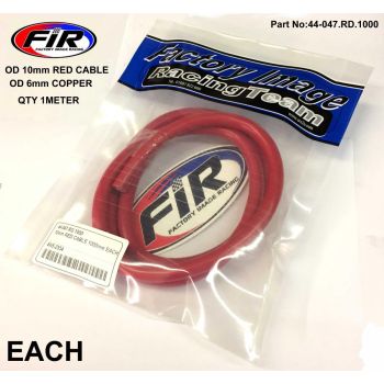 10mm RED CABLE 1 METER EACH, 25mm2 / 170AMPS