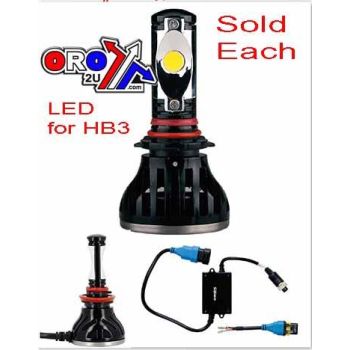 BULB LED HB3 12v 24W 2200Lumen, SOLD EACH, PLA7042