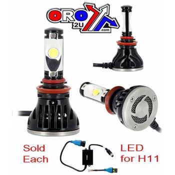 BULB LED H11 12v 24W 2200Lumen, SOLD EACH, PLA7034