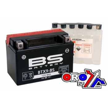 BATTERY YTX9-BS 12V MA.FREE, BS Maintenance Free BTX9-BS, 300621, BS-BTX9-BS