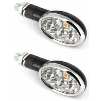 INDICATORS E8 LED CLEAR OVAL, ROAD, SIFAM, PAIR