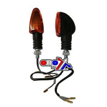 INDICATORS ORANGE LENS PAIR, 12v,23w Bulbs, 121408236