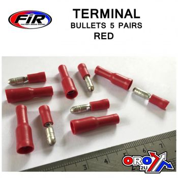 TERMINAL RED BULLETS 5 PAIRS