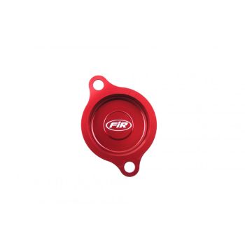 OIL FILTER COVER RED ALLOY CRF, CRF250R 2010-2017, OFC-101