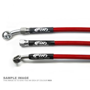 HOSE REAR BRAKE RED / BLK KFX400 03-07 LT-Z400 LT-R450 