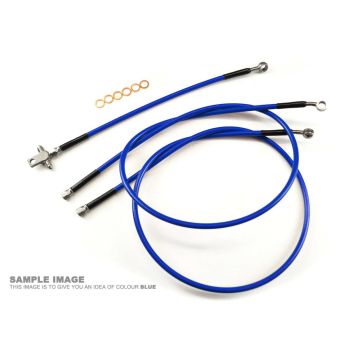 HOSE FRONT BRAKE KIT/3 BLUE YAMAHA YFZ 350 BANSHEE 90-06 