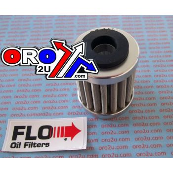 OIL FILTER FLO REUSABLE PC141, PC RACING USA STAINLESS STEEL