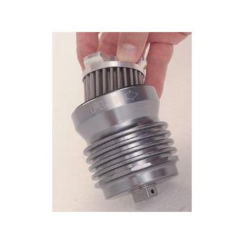 OIL FILTER SPIN ON REUSABLE, PC RACING STAINLESS STEEL PCS2