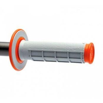 RENTHAL GRIP DUAL 50/50 ORANGE, 22/25mm, Renthal G155