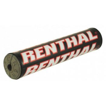 RENTHAL SHINY X-PAD BK/RD, RENTHAL P261