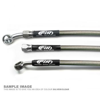 HOSE REAR BRAKE SILVER / BLK, VENHILL Y01-2-034/P YZF450 09- FIR