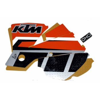 01-04 KTM MX BLACK/GOLD WAMC, DECAL KIT, RAD AND TANK