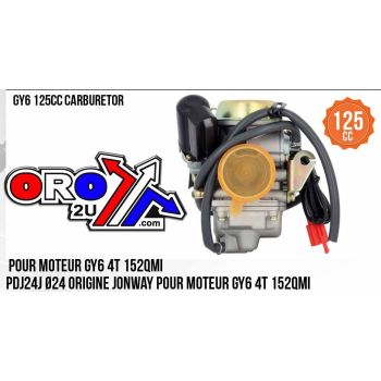 CARBURETOR GY6 125cc 4T CARBGY6125