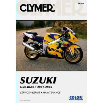 MANUAL Suzuki GSXR600 01-05, CLYMER M264 REPAIR Maintenance