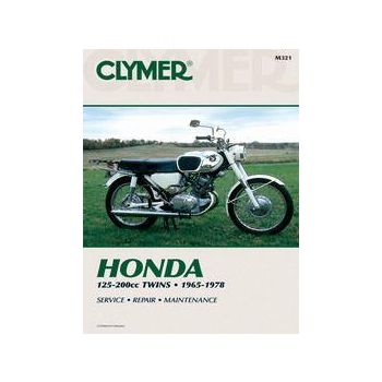 MANUAL Honda 125-200cc Twins, CLYMER M321 REPAIR Maintenance