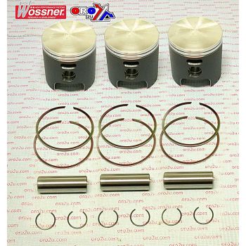 PISTON KIT SET/3 KAW. 400 S3, WOSSNER K8275D050-3 57.50mm