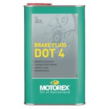 1LT DOT 4 BRAKE FLUID MOTOREX, DOT4 7300222, BOX = 12