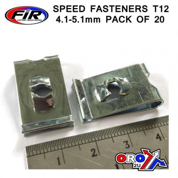 SPEED FASTENERS T12 4.1-5.1mm,  PACK OF 20