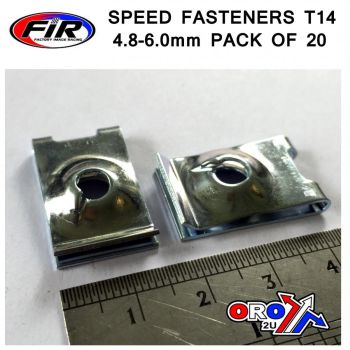 SPEED FASTENERS T14 4.8-6.0mm,  PACK OF 20