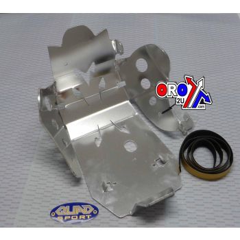 SKIDPLATE ENDURO 06-08 KXF450, 120410235, ALUMINIUM BASH PLATE