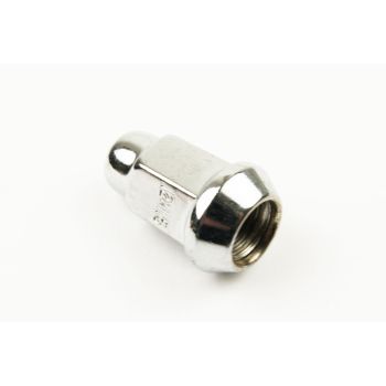 LUG NUT M12-1.5 BEV CHROME, LUG5 BEVELED
