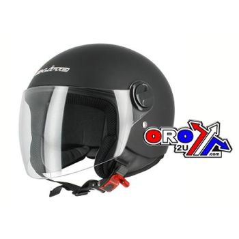 HELMET ROAD XS 54 MATT BLACK, HALF JET VISOR S-LINE S740, DEC1F1001