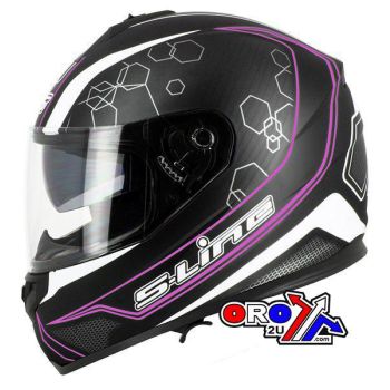 HELMET ROAD XL 62 BLACK/PINK, FULL FACE S440 DOUBLE VISOR, S-LINE IFF1G2905