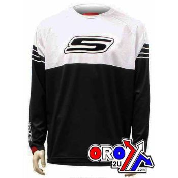 JERSEY S-LINE MED BLACK/WHITE, JERMX13