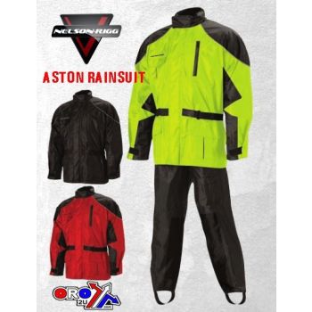 ASTON RAINSUIT BK/BK 3X LARGE, NELSON-RIGG BLACK/BLACK, AS-3000-BLK-06-XL