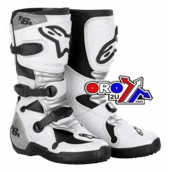 N.L.A OFFER TECH-7S PART NO 99-015.04.BW, TECH-6s JUNIOR WE/WE 4, ALPINESTARS MOTOCROSS BOOTS