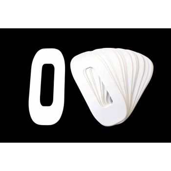 0 WHITE 8"No.20cm. PACK
