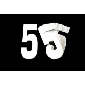 5 WHITE 8"No.20cm. PACK