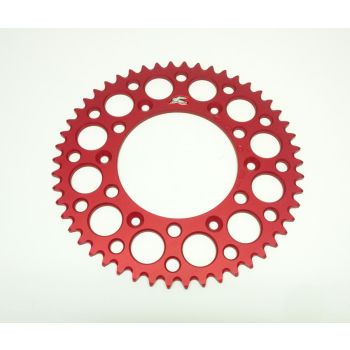 REAR SPROCKET ALLOY RENTHAL, ULTRALITE 154U-520-50GRRD RED, 154U-520-50GRRD